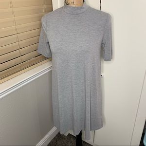 Topshop Mockneck T-Shirt Dress